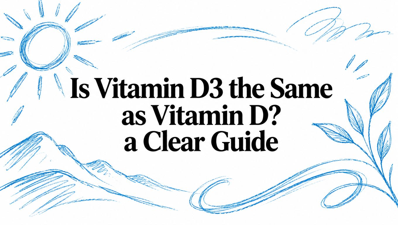 Is Vitamin D3 the Same as Vitamin D? a Clear Guide