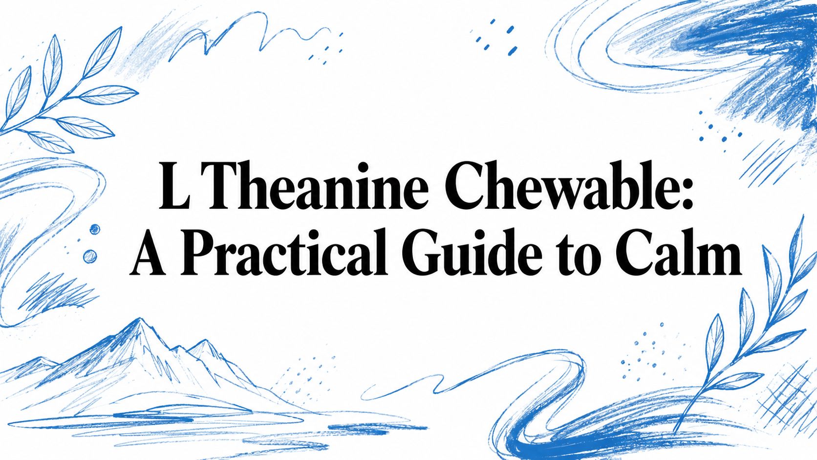 L Theanine Chewable: A Practical Guide to Calm