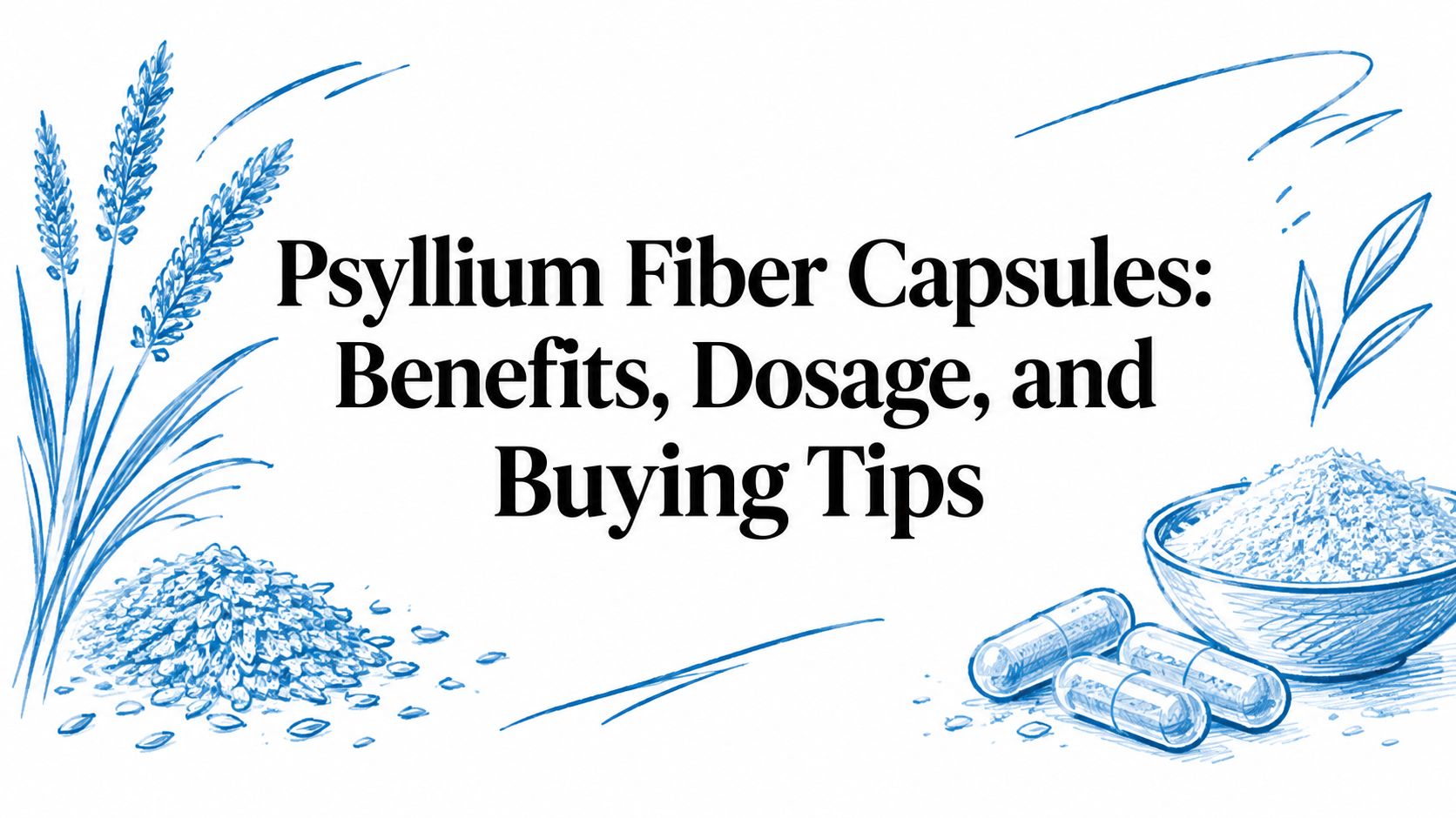 Psyllium Fiber Capsules: Benefits, Dosage, and Buying Tips