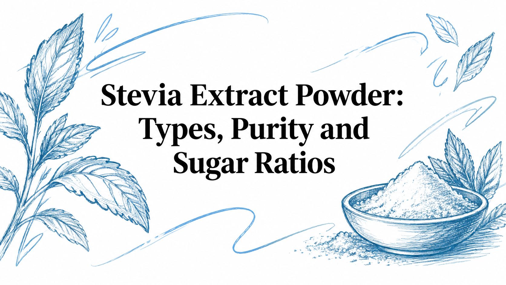 Stevia Extract Powder: Types, Purity and Sugar Ratios