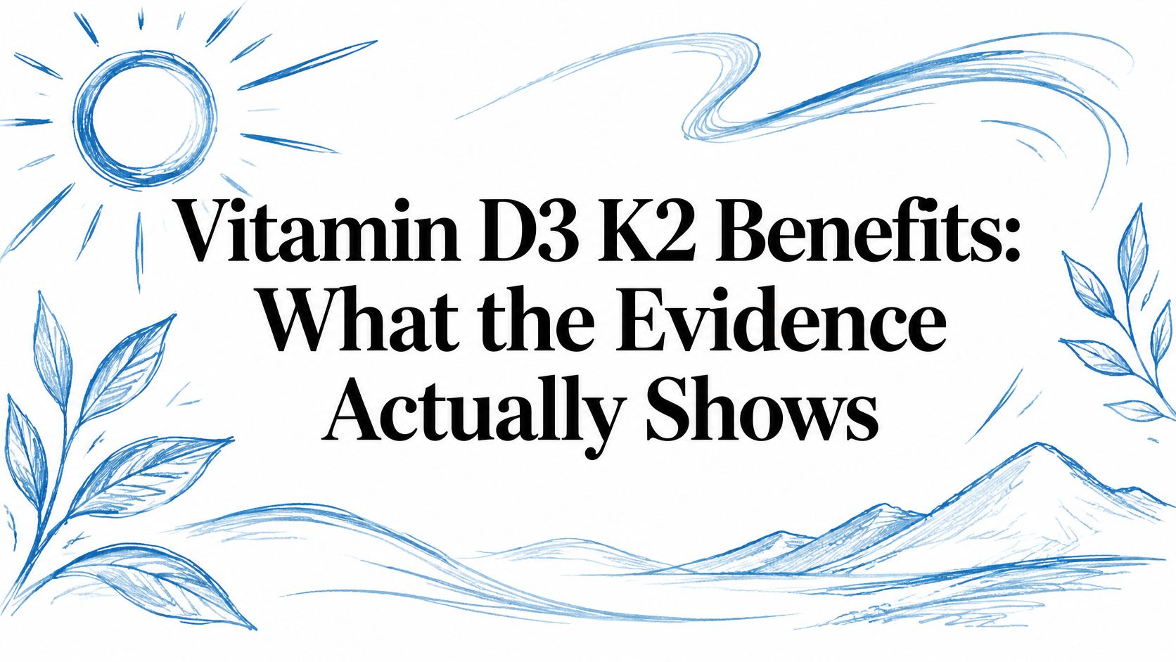 Vitamin D3 K2 Benefits: What the Evidence Actually Shows