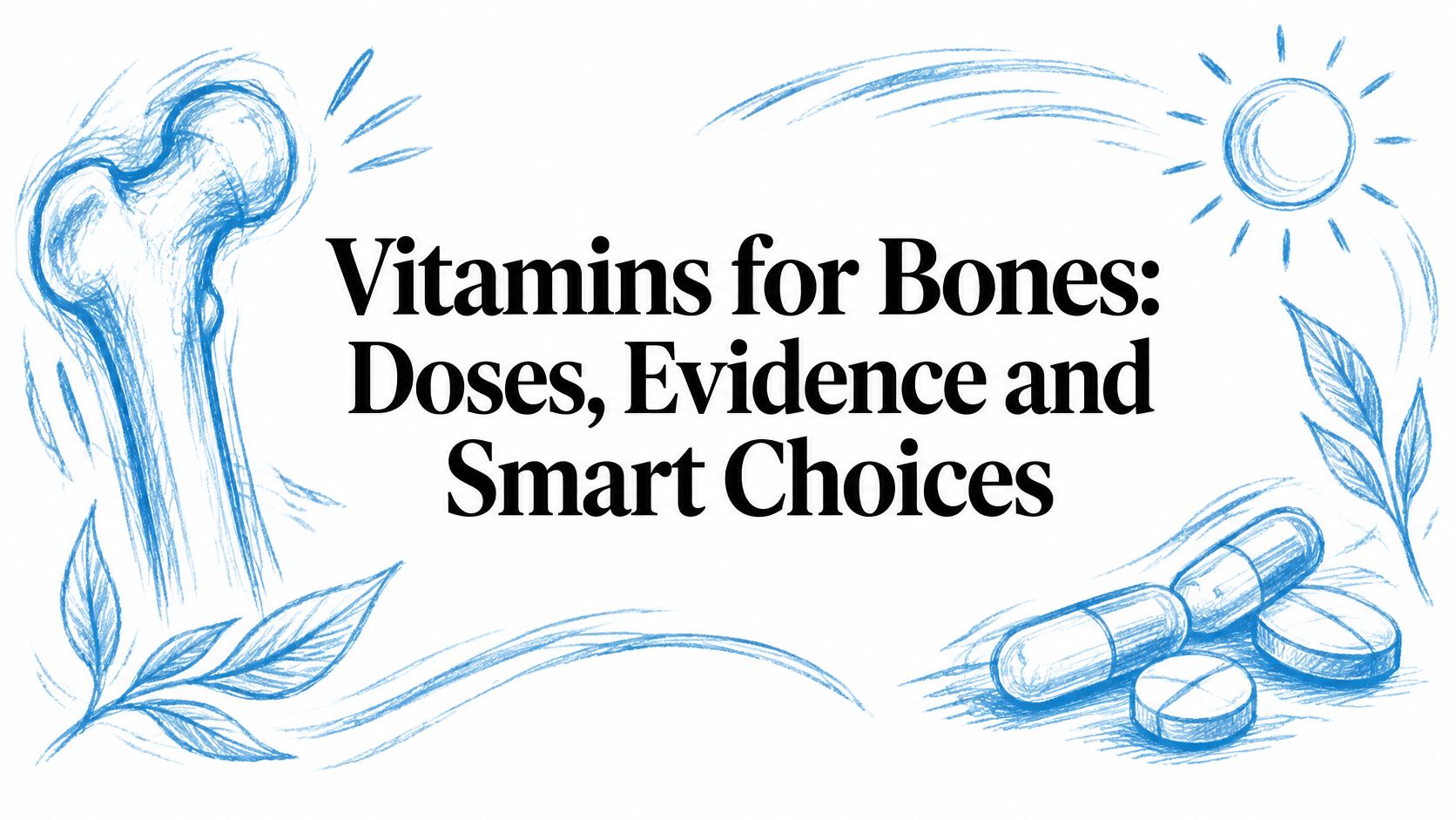 Vitamins for Bones: Doses, Evidence and Smart Choices